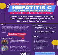 The 2022 Annual Hepatitis C and Drug User Health Conference